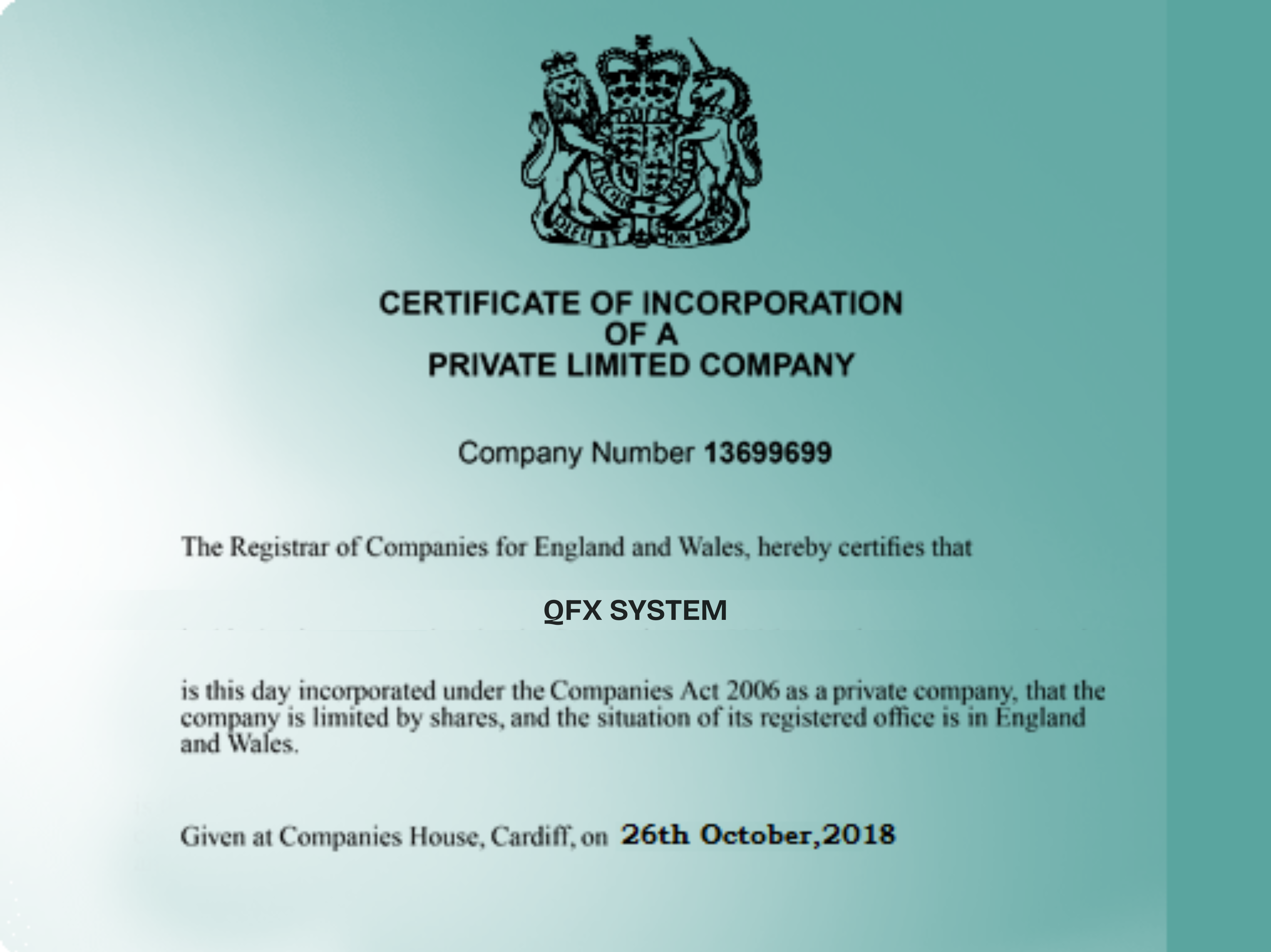Compliance Certificate